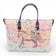 Sac modulable en liège imprimé éclaboussé pastel à cheval — Artipel, anses brun foncé, Portugal