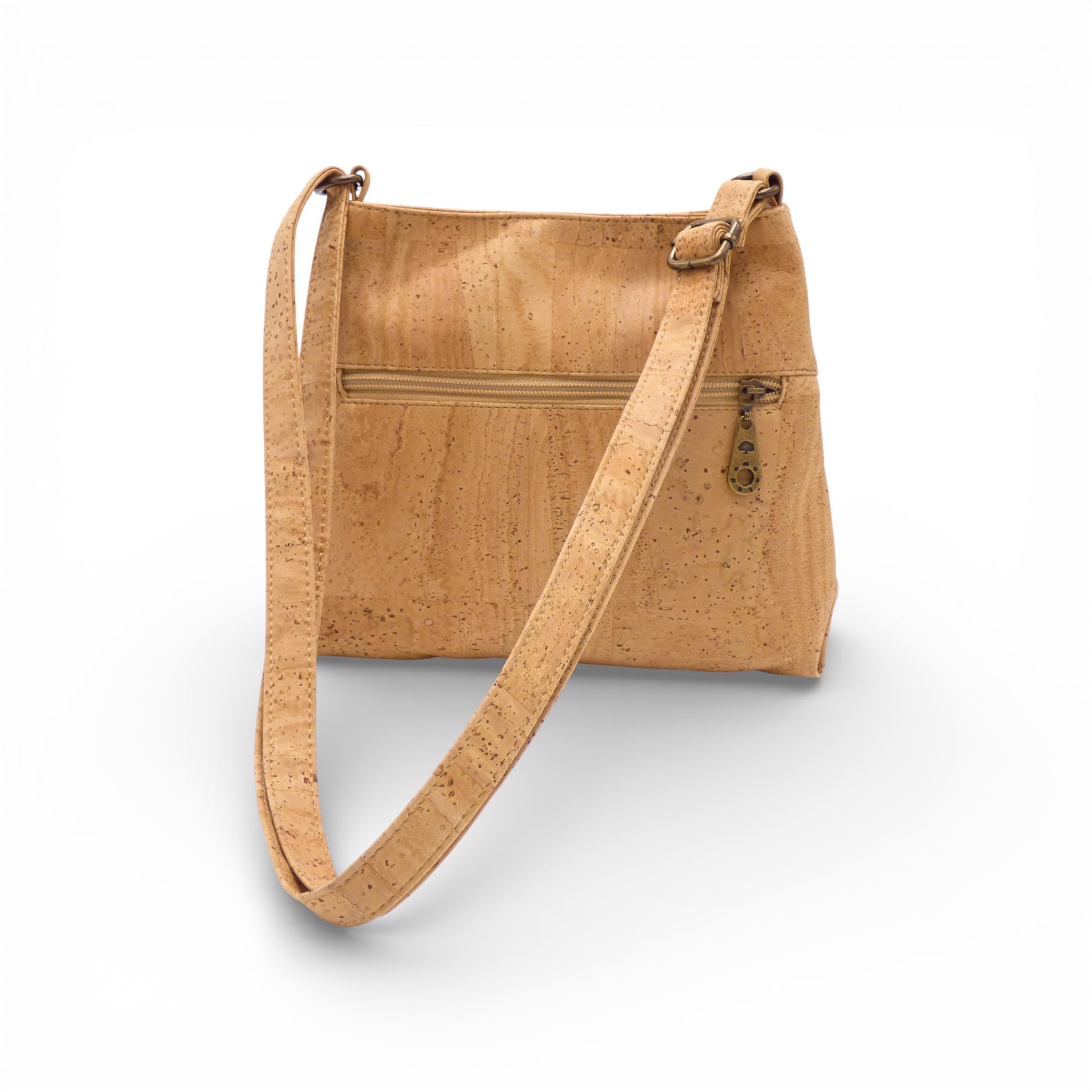 Sac bandoulière "Nœud" en liège naturel de Montado, taille moyenne, fabriqué au Portugal.