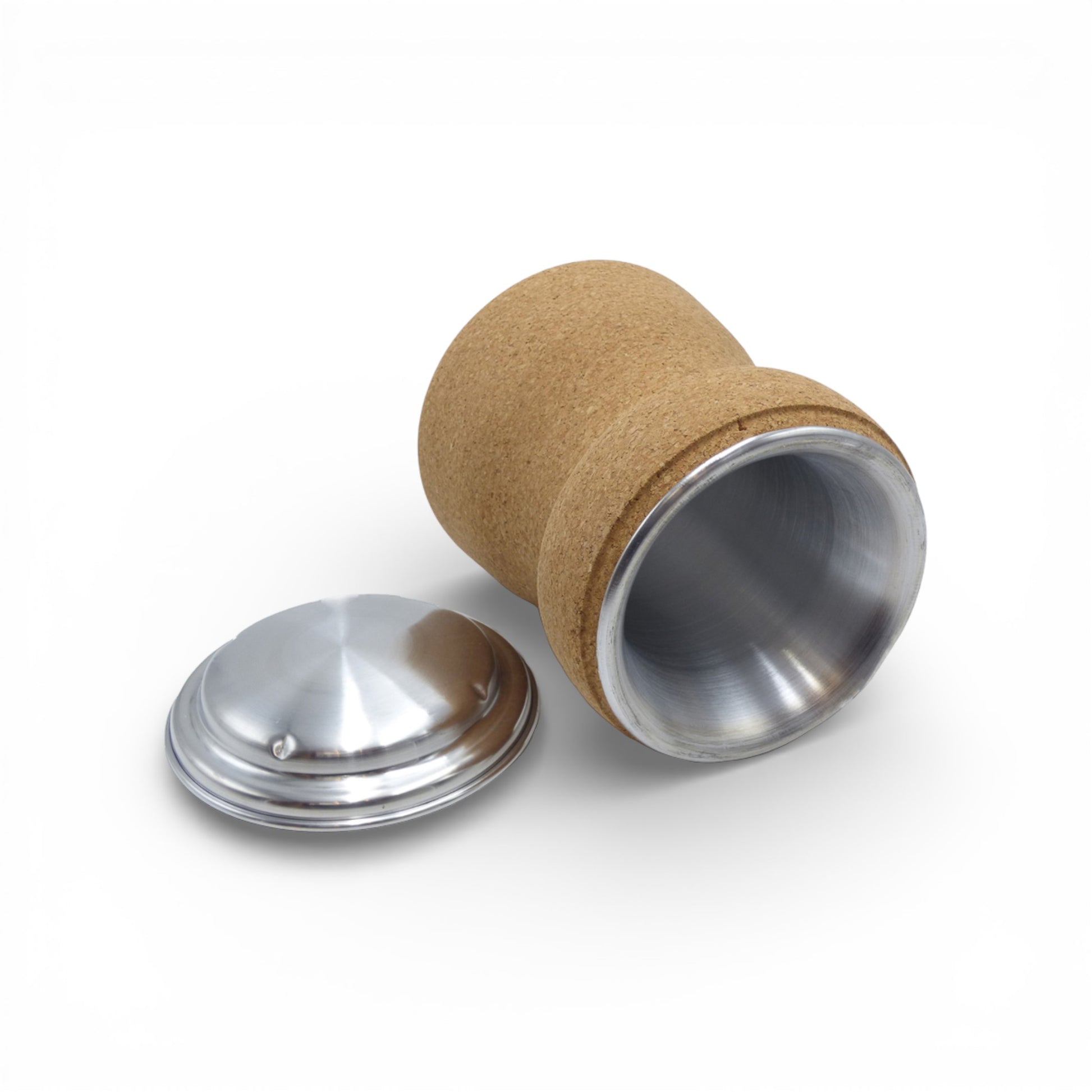 Seau à bouteille en liège naturel avec couvercle, design élégant pour le service du champagne, marque Viking.