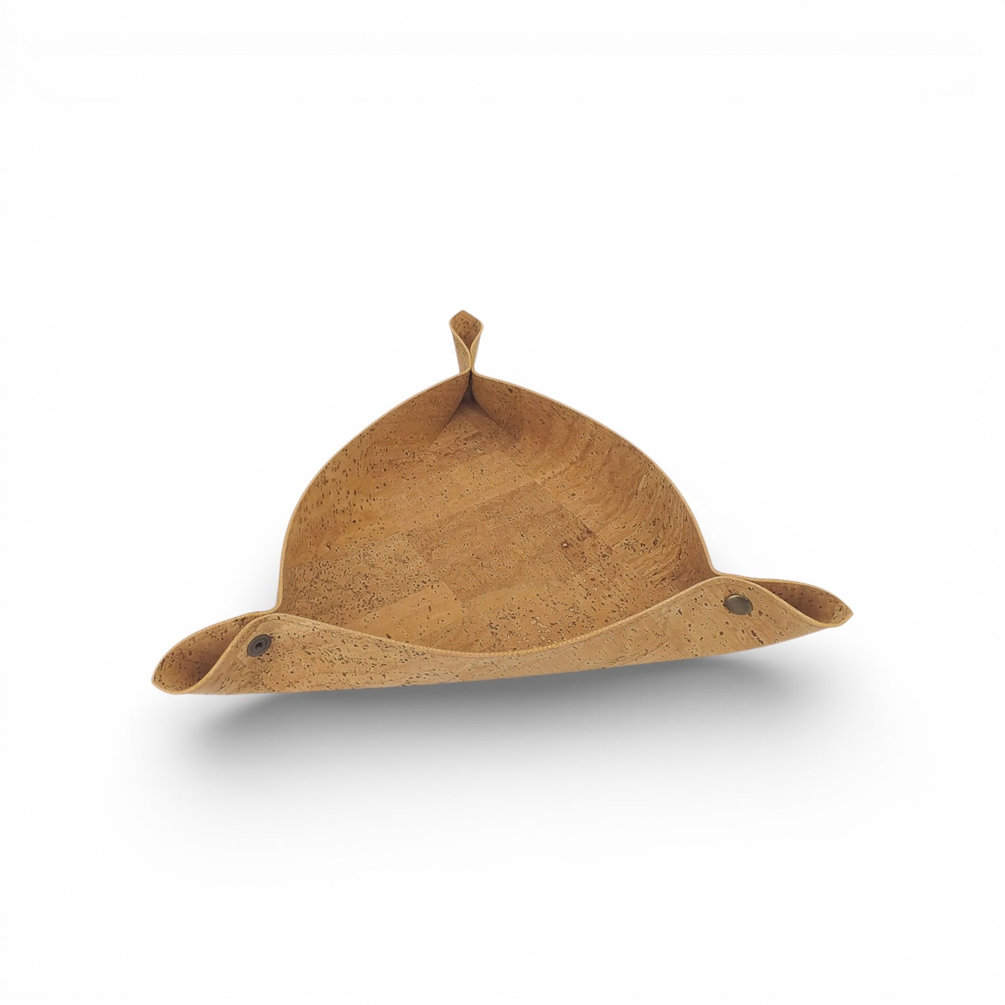 Triangular natural cork vide poche by Viking, showcasing elegant design for art de la table use.