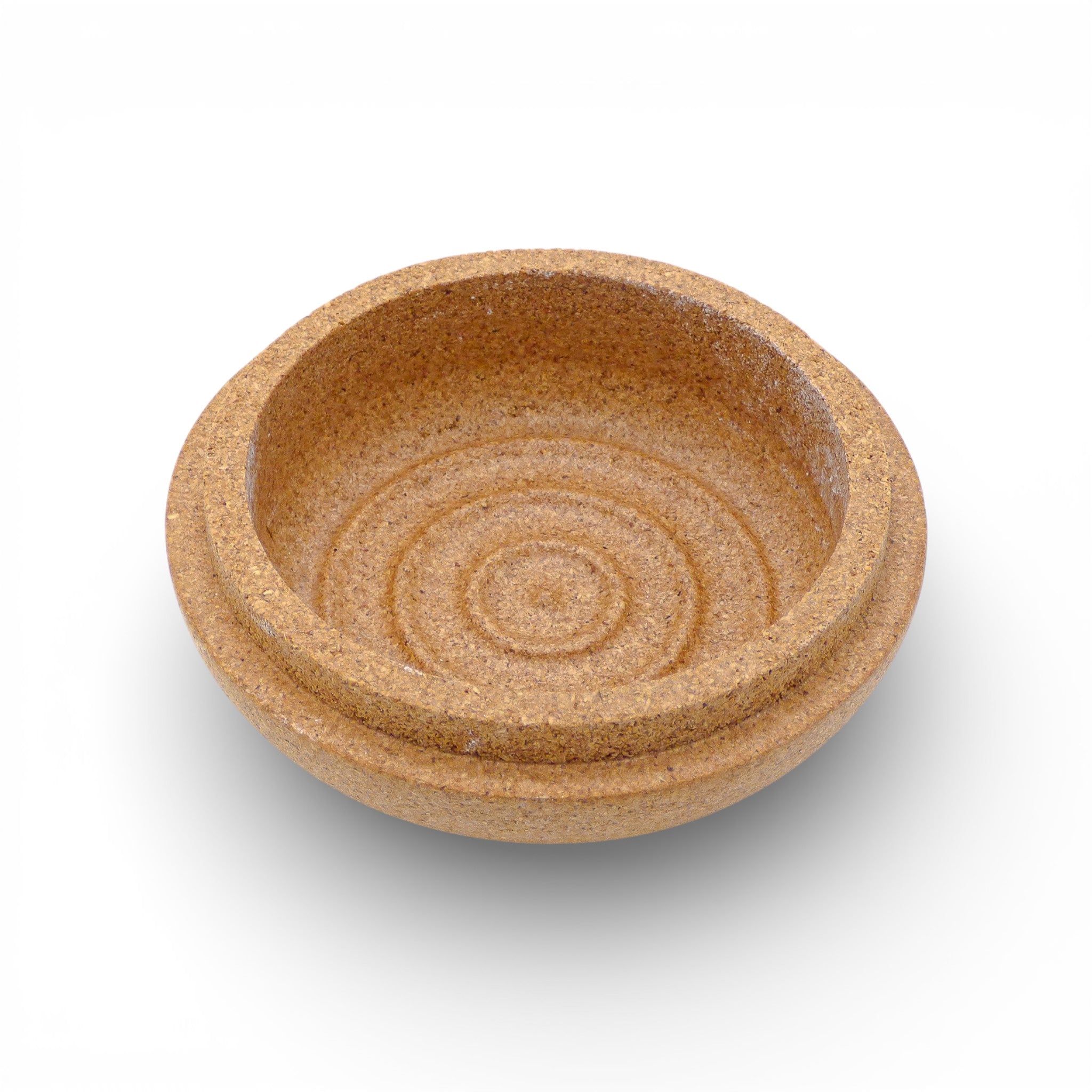 Intérieur de la boîte à savon ronde, cuvette à rainures circulaires pour égoutter le savon