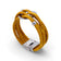 Bracelet en liège jaune moutarde, cordons entrelacés — Cork Colors, médaillon argenté, Portugal