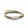 Bracelet en liège naturel et vert, perle céramique — Cork Colors, fermoir aimanté acier, Portugal