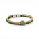 Bracelet en liège naturel et vert, perle céramique — Cork Colors, fermoir aimanté acier, Portugal