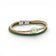 Bracelet en liège naturel et vert, perle céramique vert clair — Cork Colors, fermoir acier, Portugal