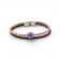 Bracelet en liège naturel et violet, perle céramique — Cork Colors, fermoir acier, Portugal