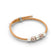 Delicate Cork Colors bracelet featuring a thin design with pale pink beads and a silver clasp.