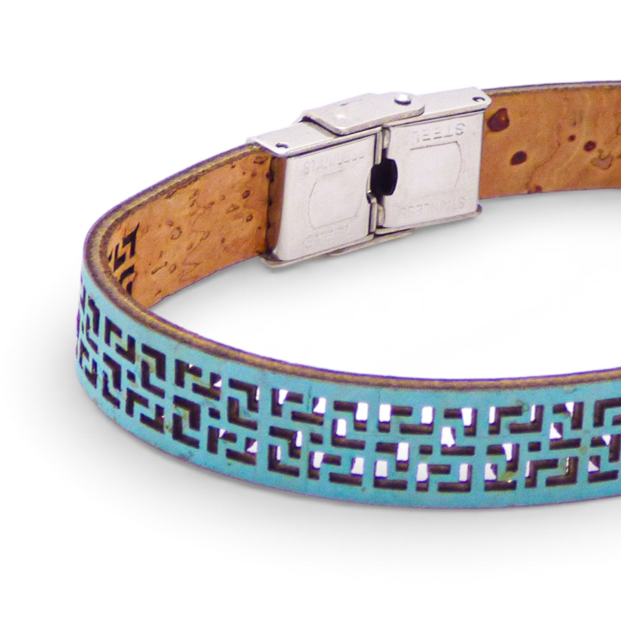 Bracelet naturel liège — cadeau femme original artisanat Portugal