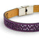 Bracelet geometrique en liege violet - motif decoupe - Cork Colors