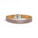 Bracelet liege rose pale motif ajoure geometrique
