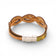 Vue de face d'un bracelet entrelacé en liège vert olive — Cork Colors, fermoir métal, Portugal