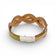 Bracelet tressé plat en liège naturel, dessous vert olive — Cork Colors, fermoir métal blanchi, Portugal