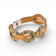 Bracelet entrelacé en liège naturel à pois turquoise — Cork Colors, fermoir métal blanchi, Portugal