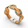 Bracelet entrelacé en liège naturel moucheté turquoise — Cork Colors, fermoir métal blanchi, Portugal