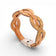Bracelet entrelacé en liège naturel pailleté or — Cork Colors, vague tressée, fermoir métal, Portugal