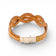 Dos d'un bracelet entrelacé en liège naturel pailleté or — Cork Colors, fermoir métal blanchi, Portugal