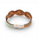 Dos d'un bracelet entrelacé en liège vert d'eau et naturel — Cork Colors, fermoir métal blanchi, Portugal