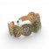 Bracelet manchette en liège motif Rosace — Cork Colors, bijou artisanal du Portugal