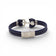 Bracelet liège bleu marine, fermoir boucle acier visible — Cork Colors ancre marine, Portugal
