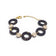 Bracelet liège noir doré ronds mélangé naturel beige, bijou écologique pièce limitée Cork Colors