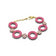 Bracelet liège fin rose beige clair ronds, bijou délicat vegan artisanat Portugal fait main