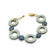 Bracelet en liège vert d'eau et bleu clair ronds petit/grand, bijou léger naturel écolo