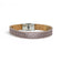 Bracelet en liège avec motif géométrique gravé, doublure naturelle, fermeture ajustable