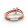 Bracelet à fleur métal blanchi en liège naturel et rouge — Cork Colors, fermoir aimanté, Portugal