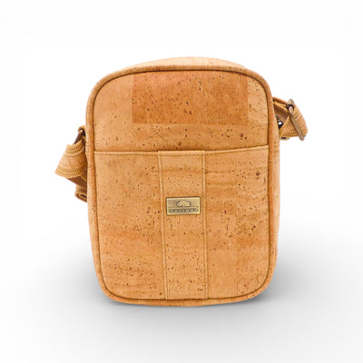 Sacoche homme liège quotidien — Montado cuir végétal Portugal artisanat