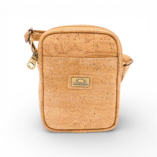 Mini Sacoche Homme "L'Essentiel" by Montado, showcasing a stylish men's bag with a sleek design and unique texture.