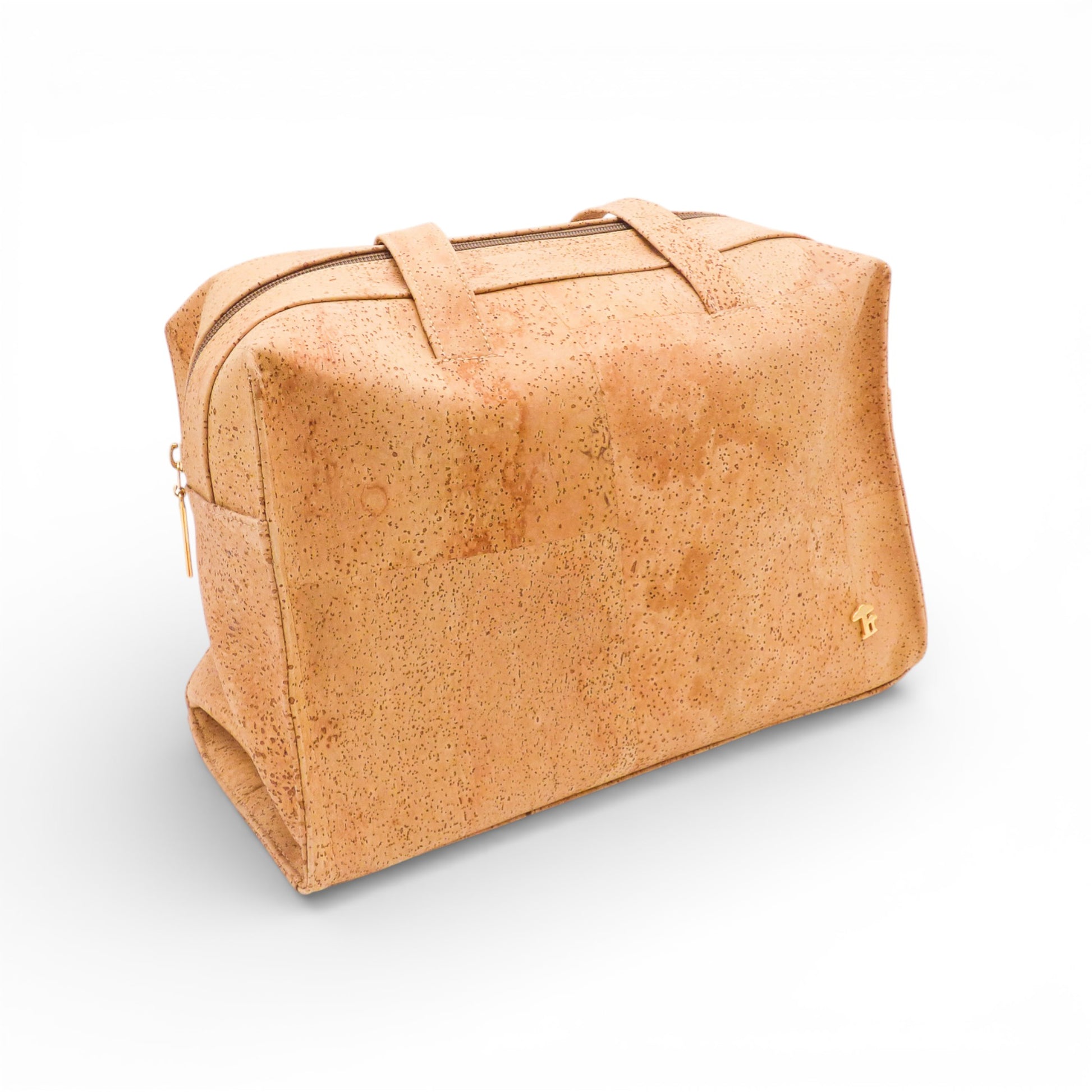 Sac à main et épaule en liège de Cork Design, affichant un élégant motif en liège naturel.