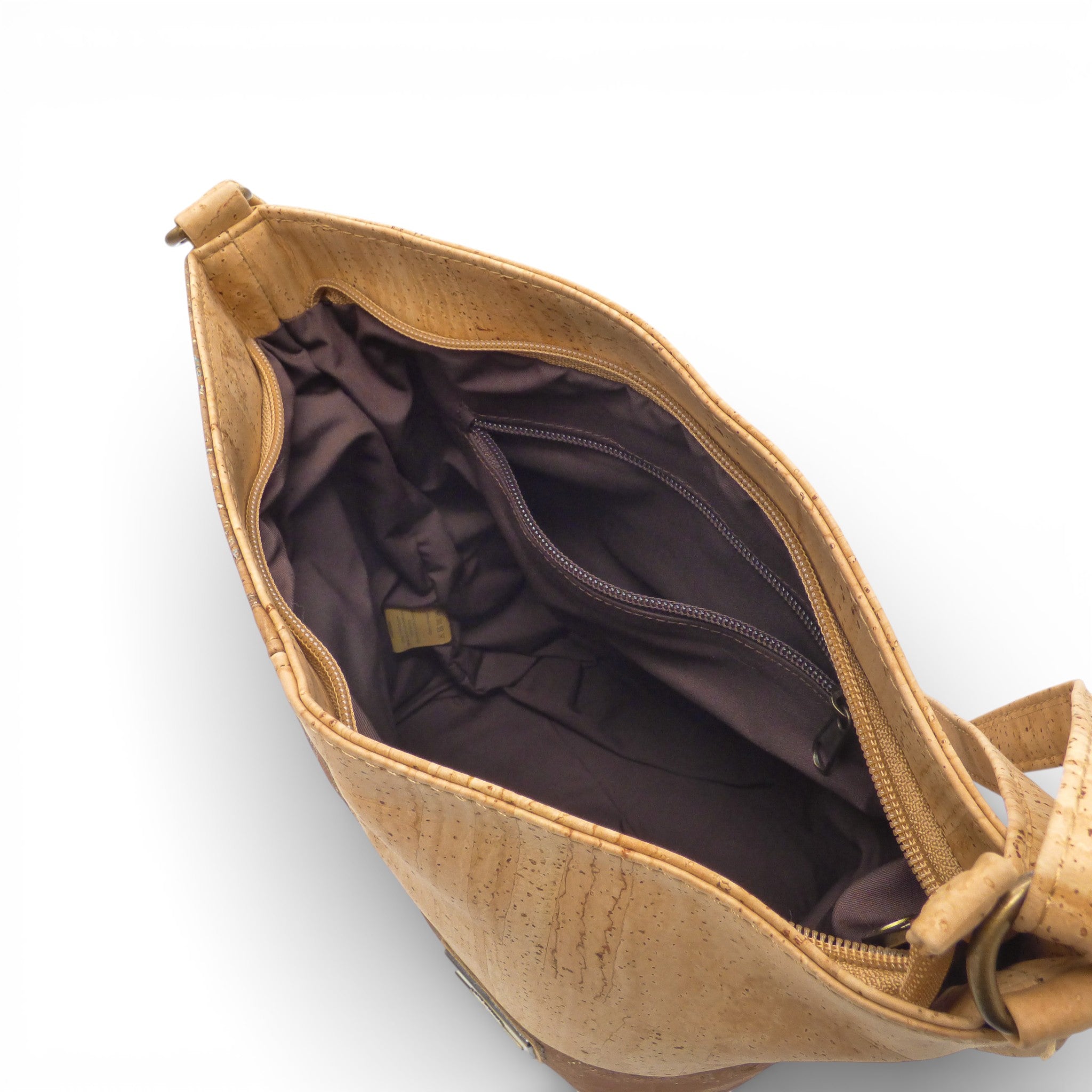 Sac bandoulière Montado en liège - vue latérale, bandoulière ajustable
