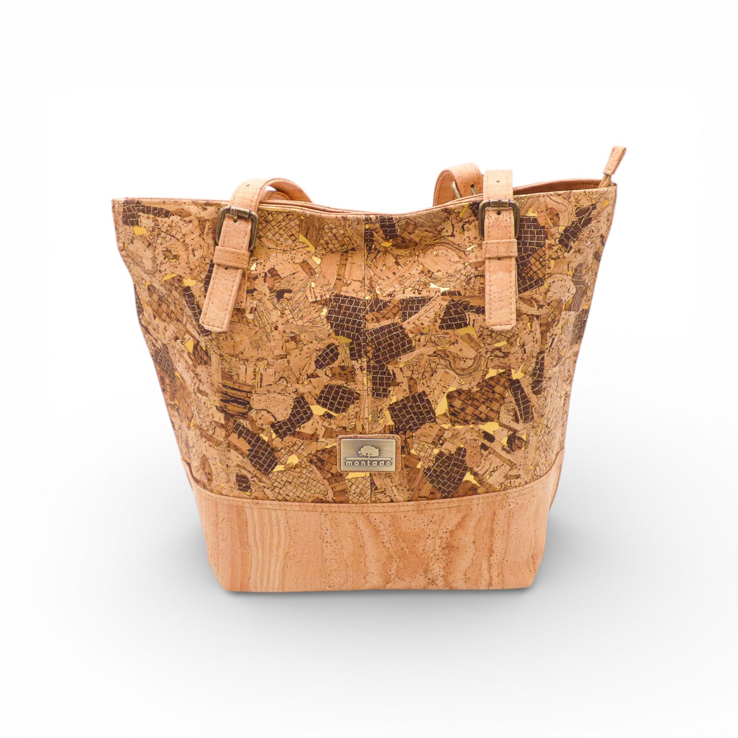 Sac épaule Montado en liège, avec une texture naturelle et un design élégant, parfait pour un usage quotidien.