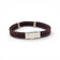 Dos d'un bracelet homme en liège marron — Cork Colors, fermoir acier dépliant, Portugal