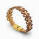 Adjustable Cork Colors bracelet featuring graphic links in brown and gold tones, showcasing a natural and elegant design.