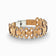 Natural adjustable Cork Colors bracelet featuring geometric links and a double cord design in a stylish women's accessory.