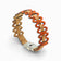 Adjustable Cork Colors bracelet featuring graphic links in natural orange tones, perfect for women's casual wear.