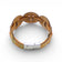 Dos d'un bracelet anneaux en liège naturel piqueté de doré — Cork Colors, fermoir métal