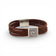 Bracelet grecque multi-cordons en liège brun — Artipel, fermoir métal blanchi, Portugal