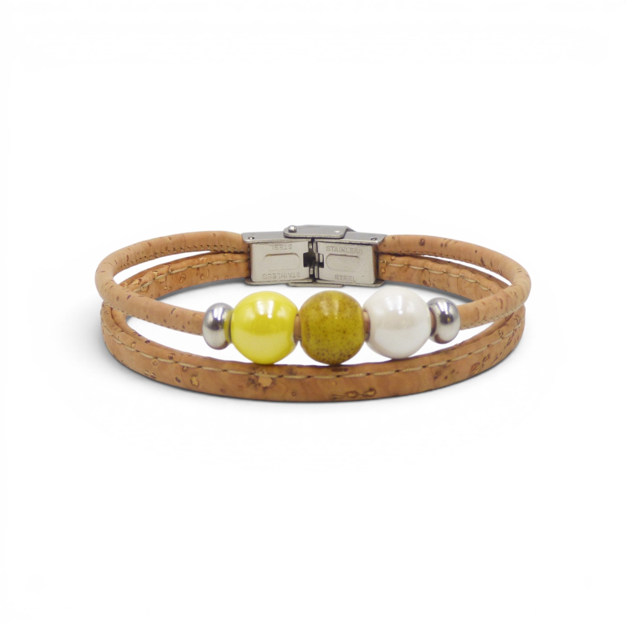 Accessoire léger teintes jaune pour femme, cadeau original vegan fait main