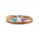 Bijou coloré turquoise et mauve, bracelet fait main liège tressé Portugal
