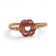 Bracelet en liège naturel teinté orange, chaîne dorée ajustable, bijou artisanal du Portugal