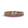 Fermeture détail du bracelet Fleur - liège perforé, fait main artisanal