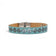 Bracelet Fleur vert d'eau - liège naturel perforé, design ajustable artisanal