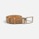 Ceinture homme en liège gaufré, passant assorti et boucle pivotante