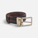Ceinture en liège à plat avec boucle rectangulaire, liseré contrasté