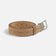 Ceinture en liège enroulée à plat, boucle pivotante nickel satiné