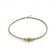 Perles vert tendre et bille de liège sur cordon, collier nature et écoresponsable pour femme