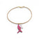 Collier ras du cou rose fuchsia liège, bijou femme écologique cadeau original