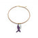 Collier poisson violet et turquoise, accessoire vegan original fait à la main Portugal